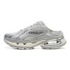 Li Ning Lijun BOW Mule Fashion Comfortable Trendy Versatile Closed-Toe Slippers Women Slippers Gray Beige Silver AZGU184-1