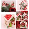 Adorable Christmas House Ornament Handmade Clay Realistic Christmas Hanging Pendants for Home Ornaments Holiday Decors