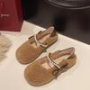 Korean Style Pearl Bow Faux Fur Loafers for Women - Autumn 2025