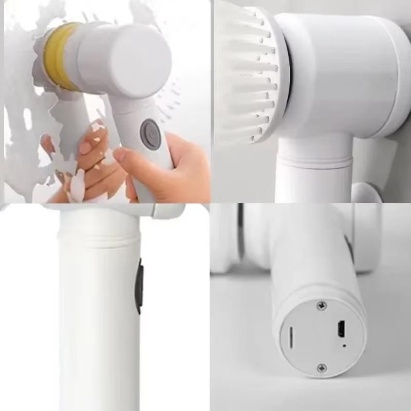 6pcs/Set Electric Multifunction Cleaning Brushes for Bathroom and Kitchen Bathroom Product Kitchen and Household BathroomTool
