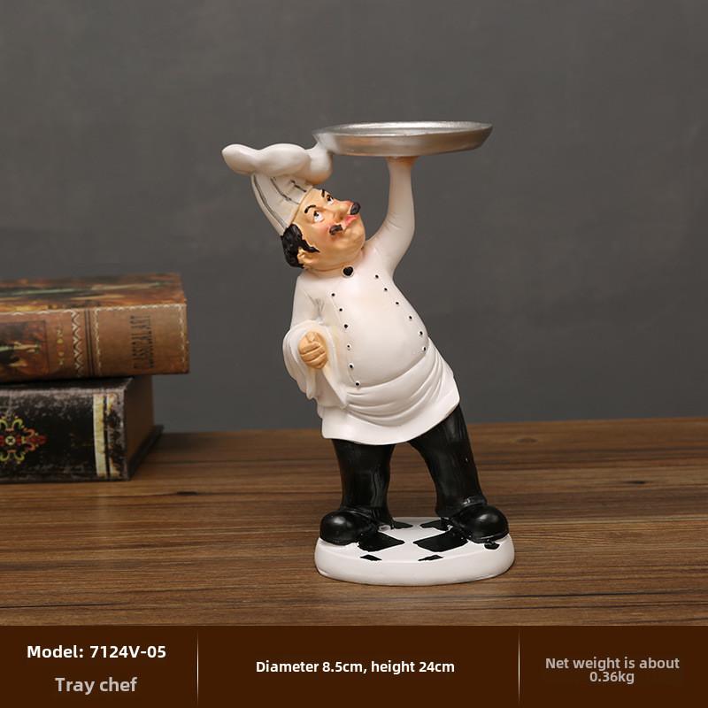 Figurine Chef Resin For Living Room Cake Shop Decoration Gifts Students For