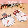 Playful Wooden Christmas Countdown Calendar Featuring Fun Snowman And Santa Design