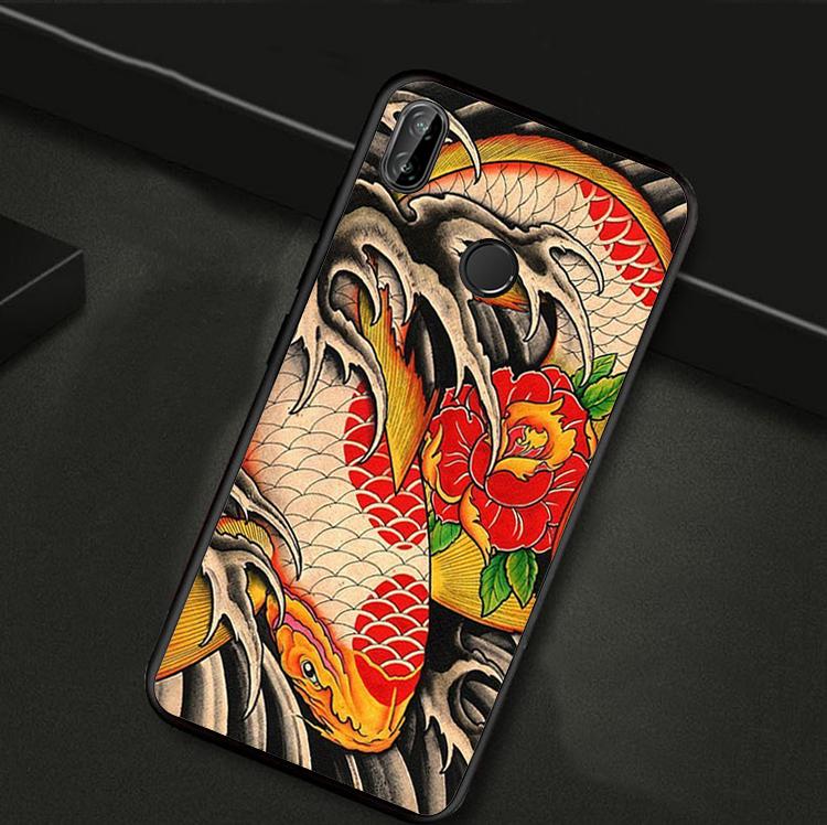 

Japanese Koi For Huawei Nova Y61 Y91 Y73 Y72 Y70 Y90 Y60 12s 12i 11i 8i 9 10 SE P40 Lite P30 P60 Pro Case Huawei P60 Pro