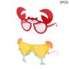 2-9Pcs Hawaiian Glasses Kit Luau Summer Birthday Decoration Tropical Party Favors Funny Sunglasses Props Beach Wedding Supplies
