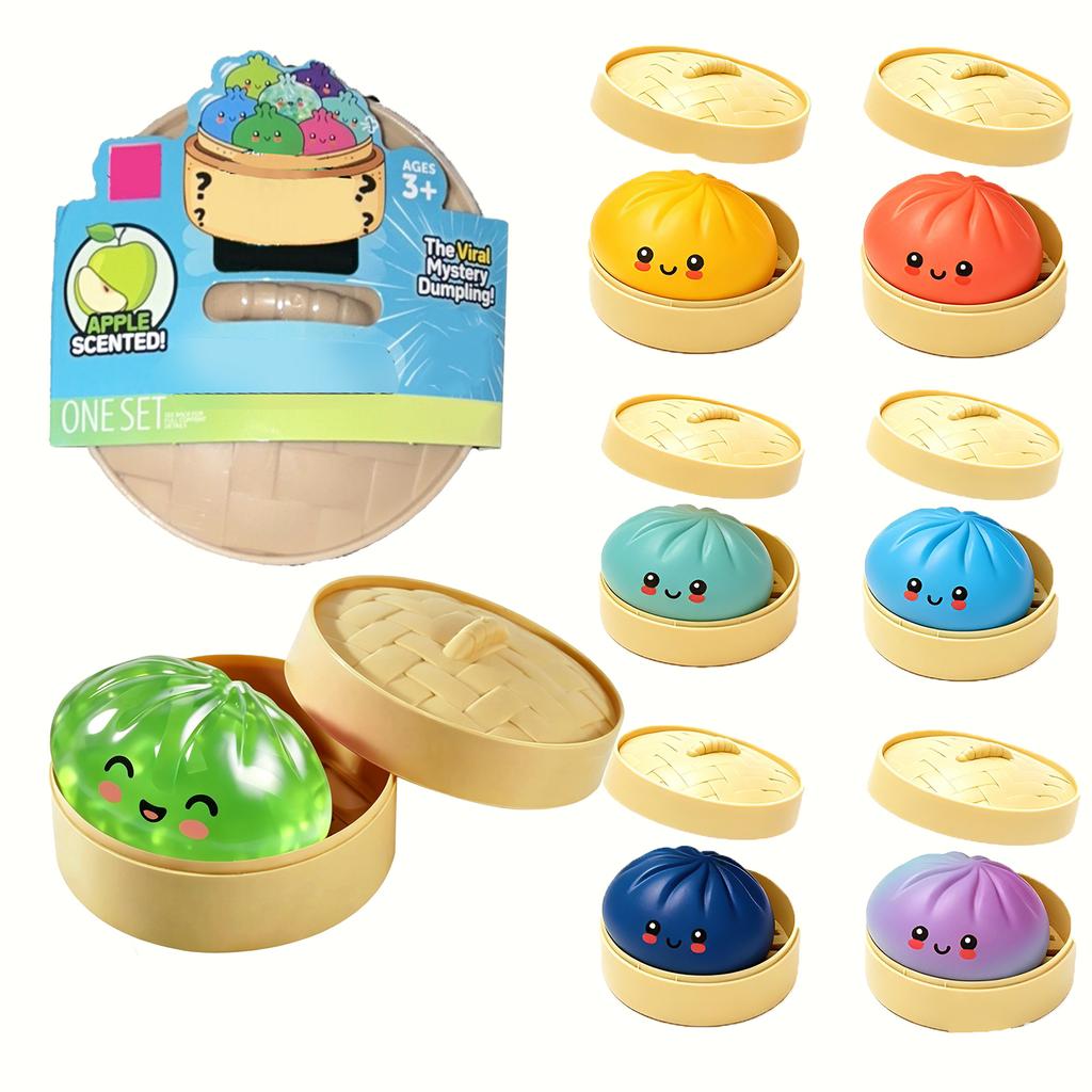 Dumpling Stress Toy Assorted Design Random Style Soft Sensory Item for Desk and Home Use