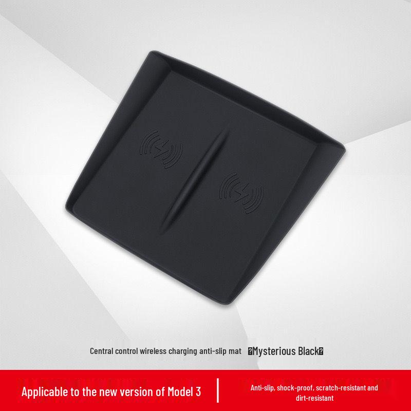 Tesla Model Y/3 Center Console Anti-slip Silicone Charging Pad