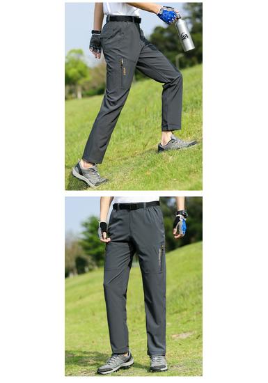 Men's Quick-Dry Lightweight Hiking Pants - Breathable, Loose Fit, Plus Size