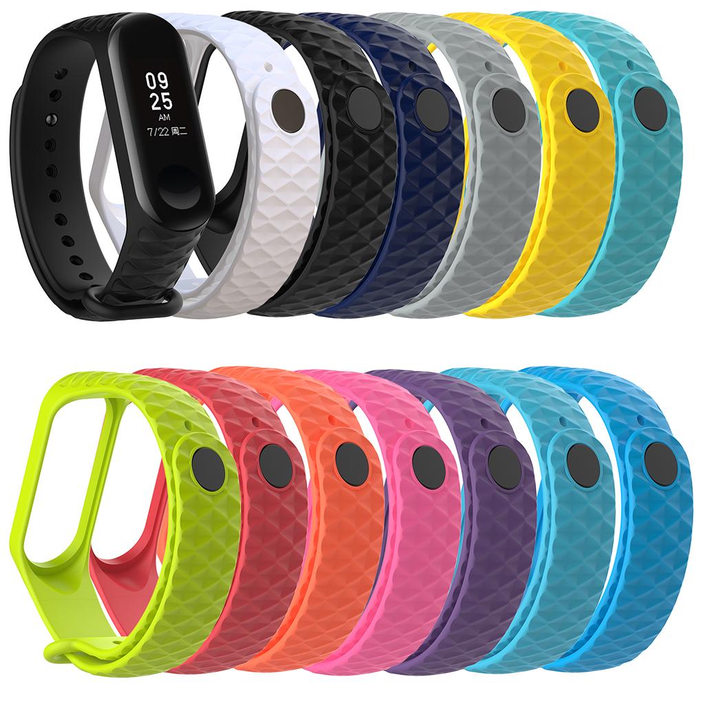 For Mi Band 3/4 TPU Colorful Strap Wristband Replacement Smart Sport