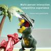 Tyrannosaurus Rex Dart Blaster Toy, Soft Bullet Shooting Gun Set For Dinosaur Battle Play, Family Interactive Puzzle Toy