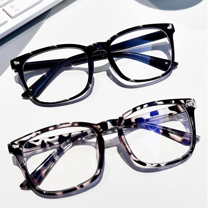 2-piece Set of Anti Blue Light Simple and Fashionable Glasses, Simple and Fashionable