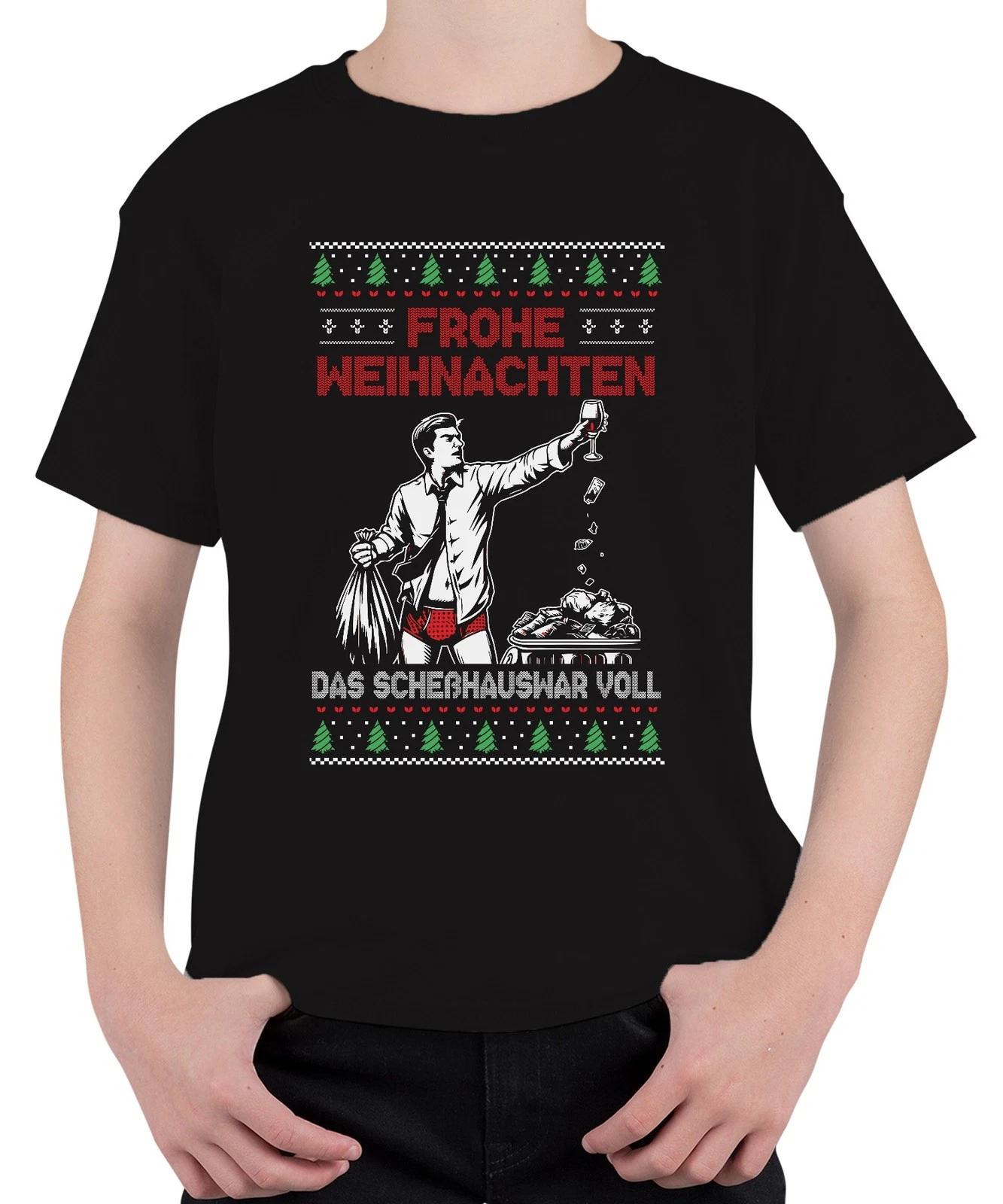 Merry Christmas Sarcasm - Ugly Christmas Sweater Unisex Kids T-Shirt- 3XL