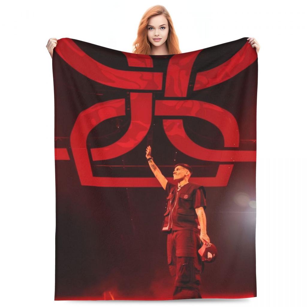 Duki Fleece Throw Blanket Reggaeton Latin Trap Pop Rap Blanket for Bedding Office Lightweight Bedspread