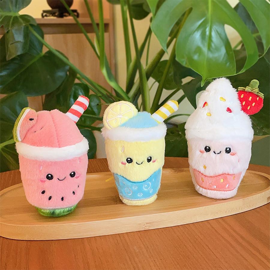 Plush Summer Fruit Shake Toy With Pp Cotton Filling For Kids And Collectors