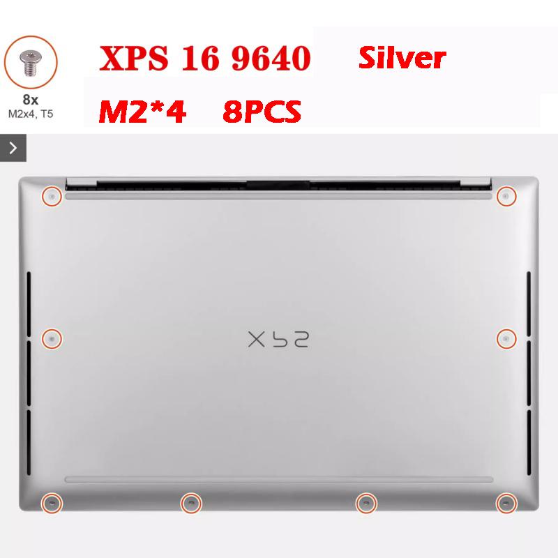 12pcs M2.5X4 NEW ORIGINAL Laptop Bottom Cover Case Screw for DELL XPS17 9700 9710 9720 9730 XPS16 9640 Precision 5750 5760 5770 XPS16 9640 12pcs