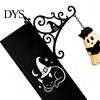 Retro Iron Hanging Lamp Ghost Book Light, Spooky Bookshelf Decor with Warm Whimsical Home Office Ornament Glow, Gothic Reading Corner Ambient Lighting