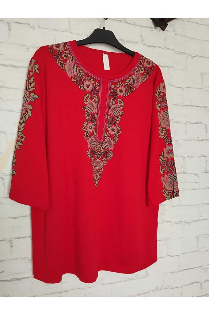 Damenbluse in großen Größen, perfekter Sommer, ganz aus Baumwolle, gekämmte Baumwolle, Bluse in großen Größen