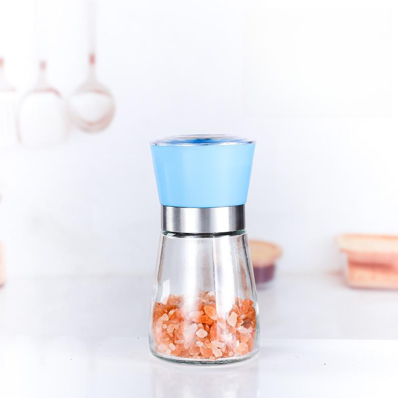 Stainless Steel Mill Pepper/Salt/Spice Grinder Kitchen Supplies Spices Glass Storage Container Pepper Mill Kitchen Gadgets Tools