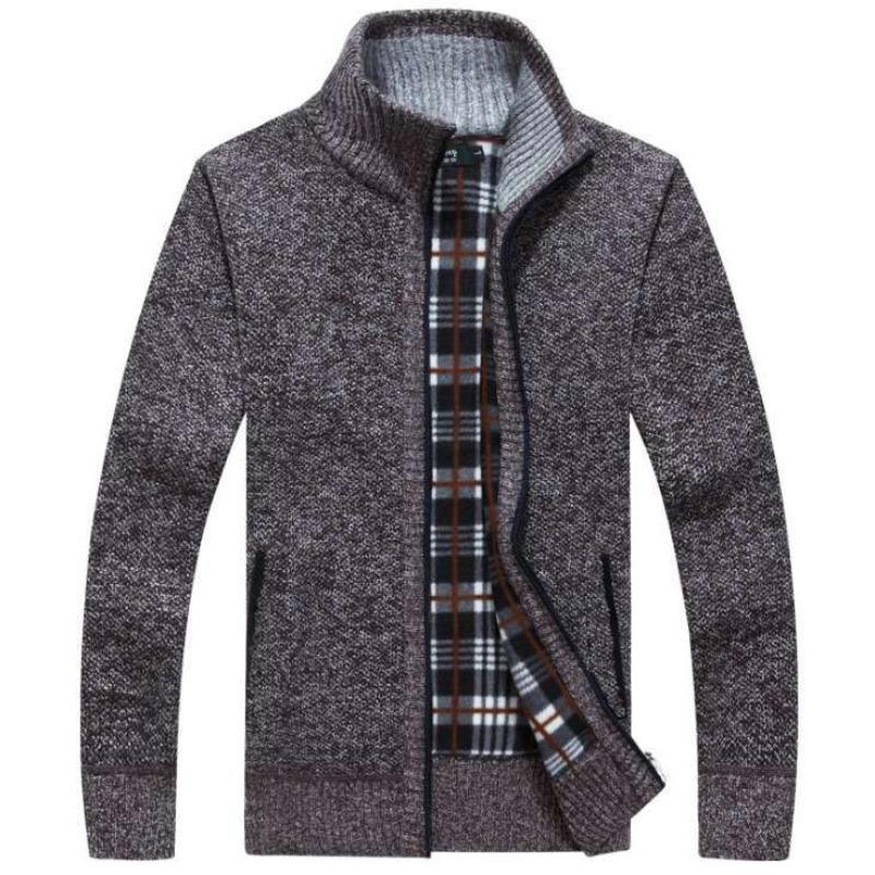 Men's Sweater Zipper Casual Sweater Large