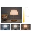 1 Stück Massivholz Stoff USB Kleine Tischlampe Schlafzimmer Nachttischlampe Arbeitszimmer Studentenwohnheim LED Nachtlicht Kreative Atmosphärenleuchte Dekoration