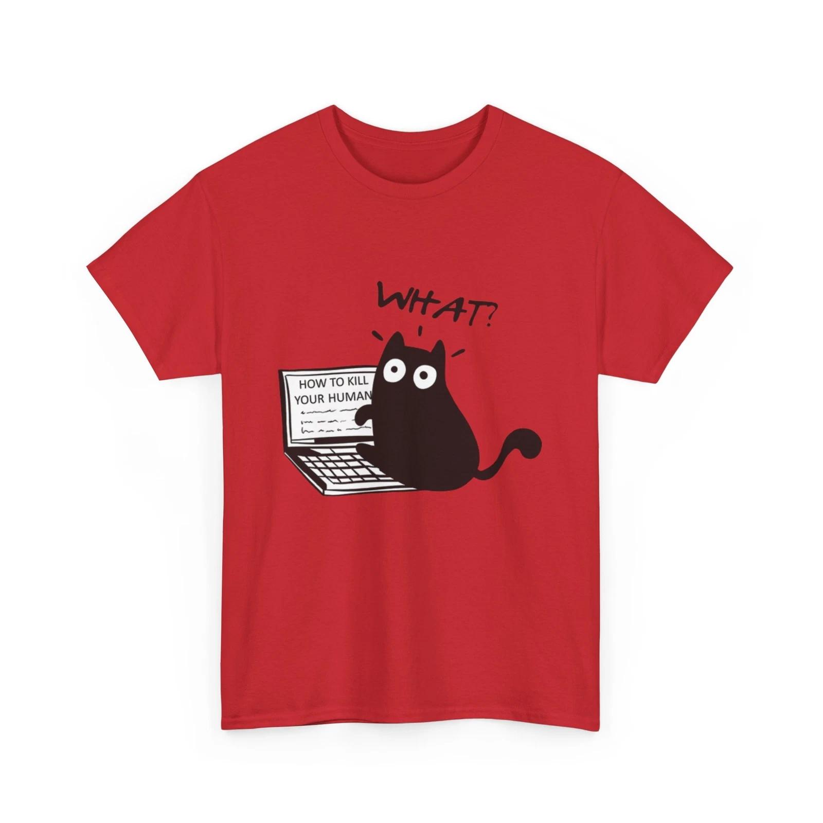 How To Kill Your Human Shirt |Funny Black Cat Shirt Women & Men | Kill Owner Cat L