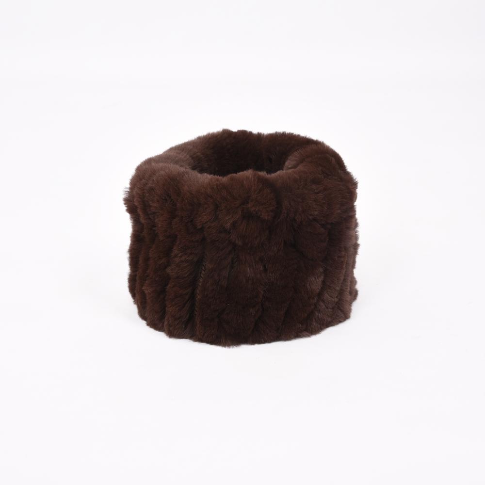 

Зимний шарф из эластичного меха ручной работы, вязаные повязки на голову из натурального меха кролика рекс, кольцо из натурального меха для девочек, элегантные шарфы One size