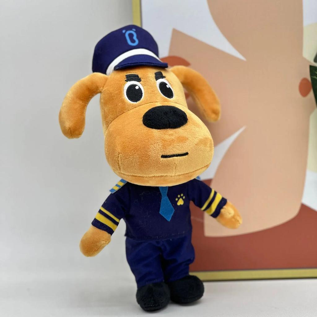 Sheriff Labrador Plüschtiere Cartoon Animation Hundepuppen Niedlich Weich Gefüllt für Kinder Geburtstags-Weihnachtsgeschenke