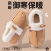 Warm Cotton Slippers Autumn and Winter Bag Heel 2025 New Indoor Home Thick Sole Plush Outer Shoes