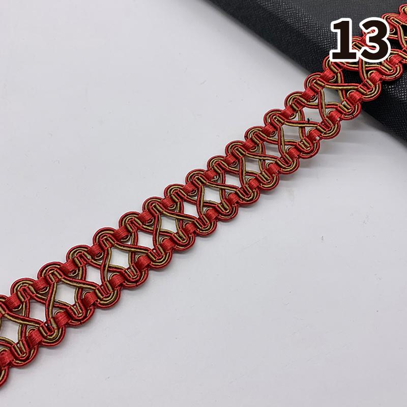 11,5–12 Meter Quastenbesatz, Spitzenband, 3 cm Breite, Spitzenbesatz, Fransen zum Nähen von Vorhängen, Heimpolstern, DIY-Zubehör