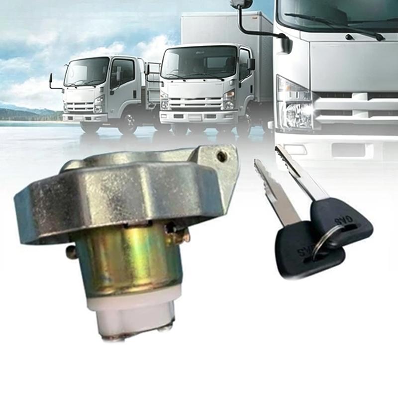 Universal Gas Tank Cap Locking Diesel Fuel For Npr Nkr Nqr Truck, Anti-Theft Security Replacem