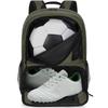 Rxakudedo Soccer Backpack for Basketball and Volleyball Durable Ball and Shoe Organizer with Separate Compartments for Sports Large Gray - Equipment,