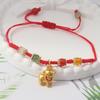 Handmade Braid Lucky Sheep Red String Bracelet Chinese Zodiac Sign New Year Rope Braided Bracelet Gifts For Women Men Kids