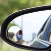 2pcs Auto Car Mirror Tauck Small Round Mirror Blind Spots 360-degree Wide-angle Rearview Reverse Aux