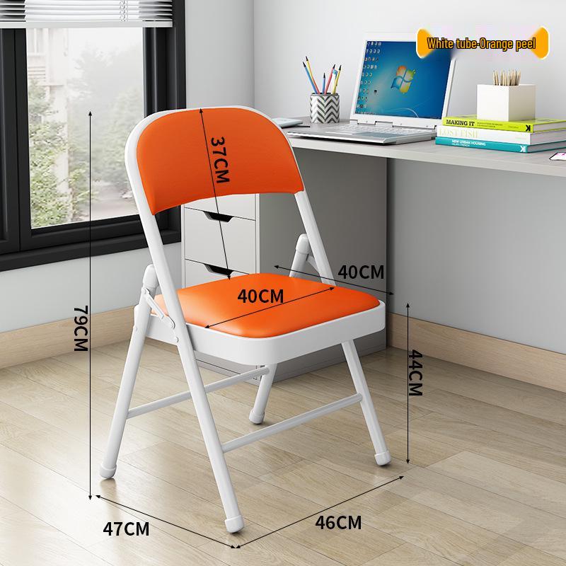 Modern Minimalist Folding Armchair with Backrest - Comfortable, Portable Chair for Dorms & Bedrooms
