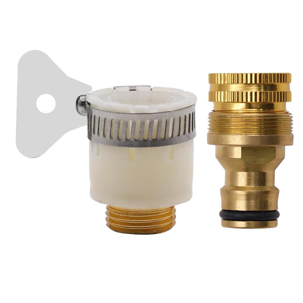 Threaded Garden Water Pipe Adaptor Fitting Universal Hose Tap Kitchen Adapters Faucet Brass Hose Tap Connector