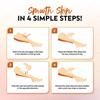 Fabskin Wax Strips for Women for Waxing 140 Pcs | Large Non Woven Hair Removal Plain Strips - White