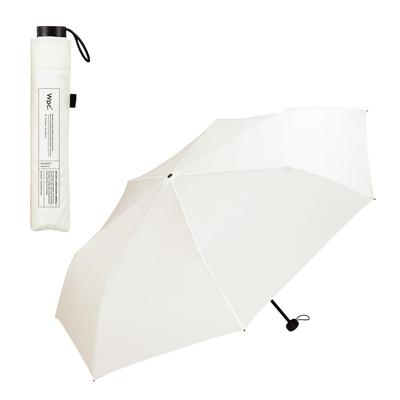 Lightweight Folding Umbrella LARGE FOLD Rain Umbrella for Men and 61cm Rib UV for Commuting and Wpc. AIR-LIGHT Off-White Women, Length, Large, 180g,