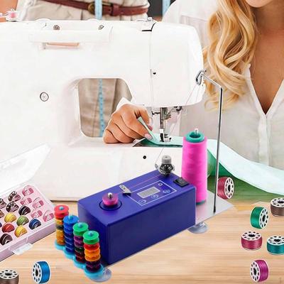 Automatic Bobbin Winder with Spool Thread Stand,Mom Gift,Portable Mounting Plate Winding Machine for