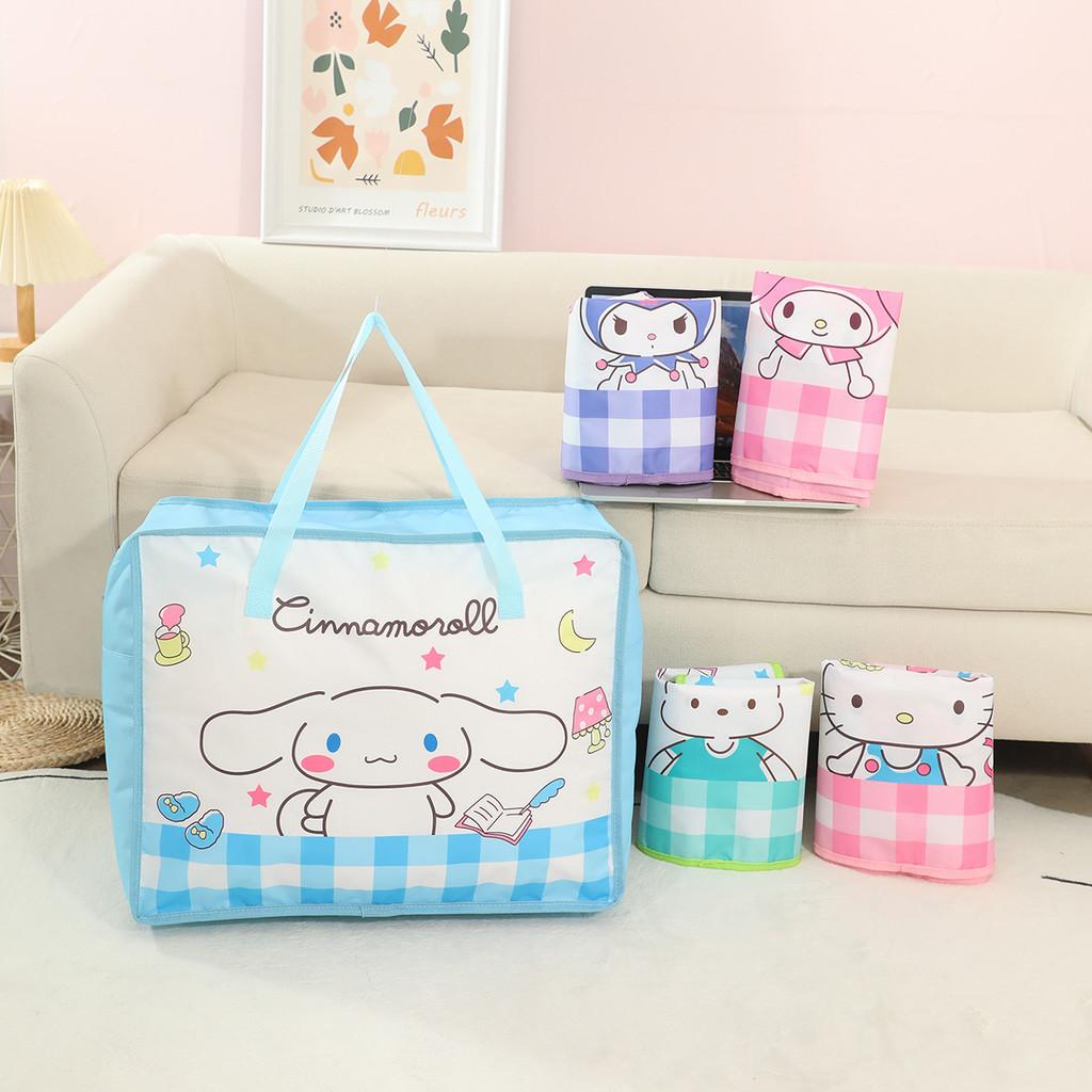 Cartoon Quilt Storage Bag With Large Capacity For Travel And Bedroom Organization