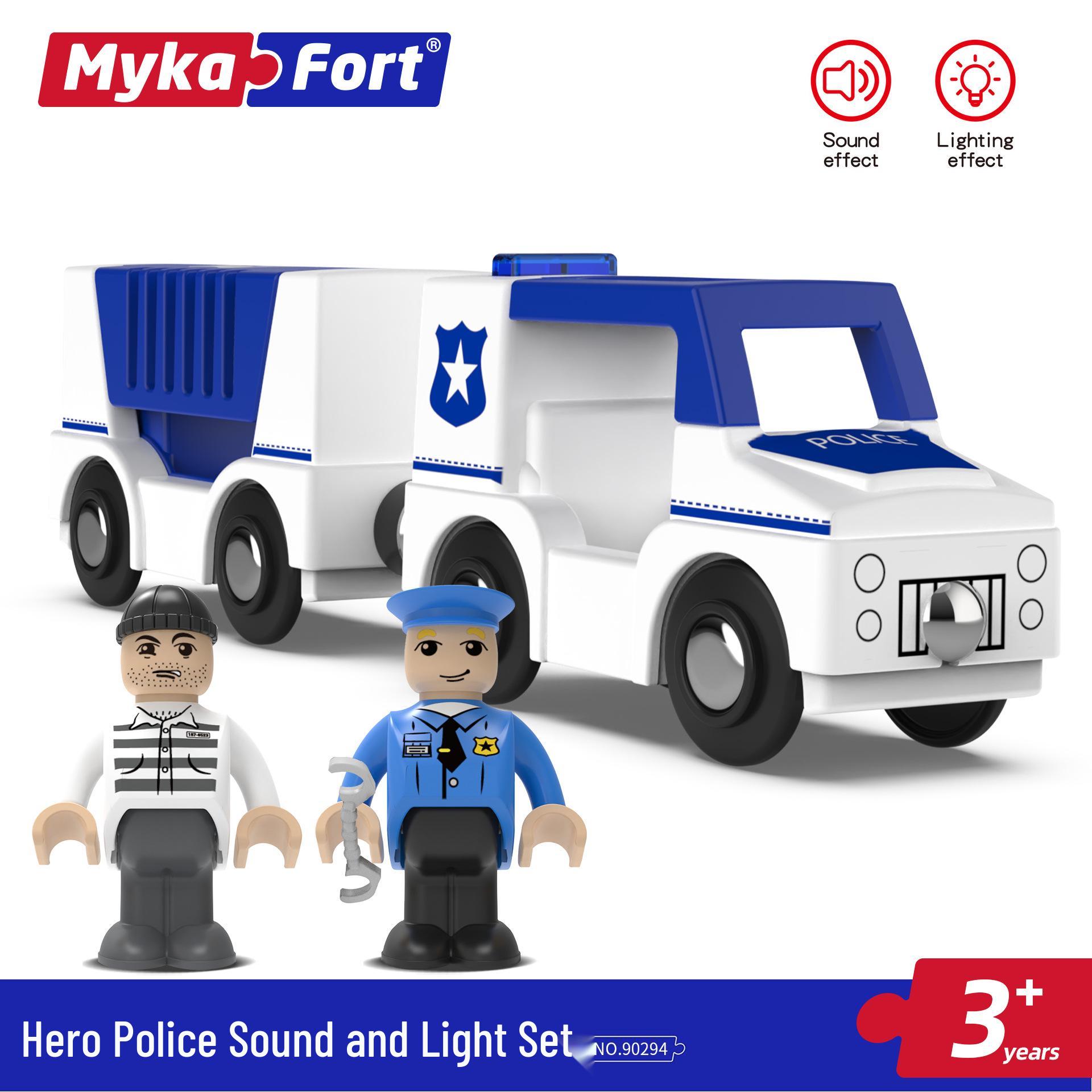 

Sound & Light Track Car Police Station Fire Rescue Role-Play Toy for Kids
