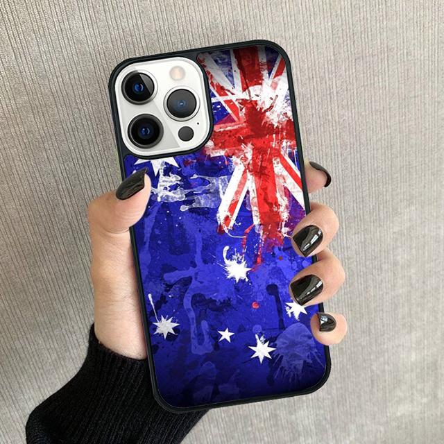 Australische Flagge Handyhülle Für iPhone 17 Air 16 pro max 15 14 plus 12 13 Weiche Stoßfänger Hülle Cover coque