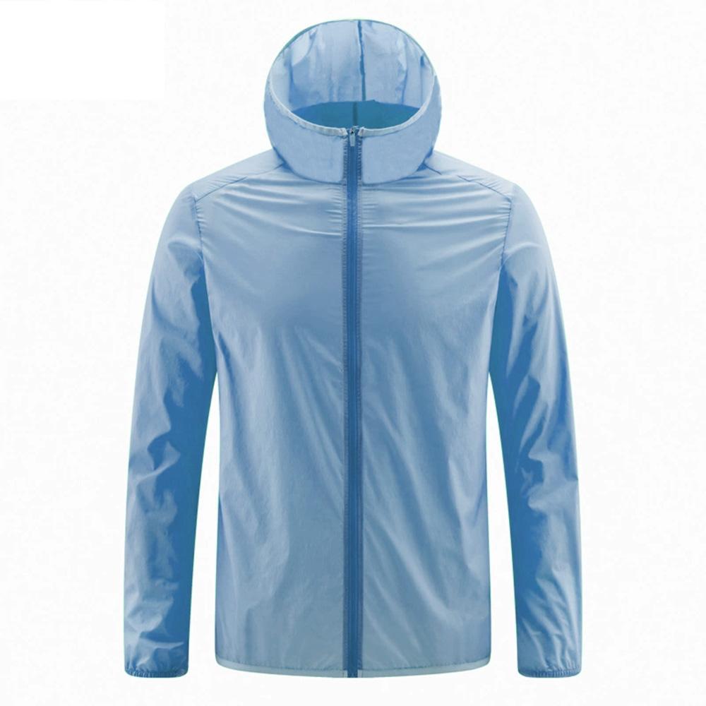 Summer Men's Ice Silk Sun Protection Clothing Lightweight Breathable Outdoor Anti-ultraviolet Skin Coat Jacket