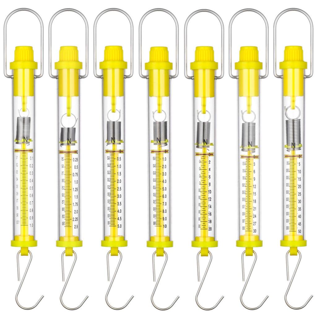 Cylindrical Spring Scale: Newton Pull Gauge 1N-30N Mechanical Teaching Instrument