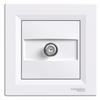 Asfora white SAT socket end 1DB spring terminals EPH3700121