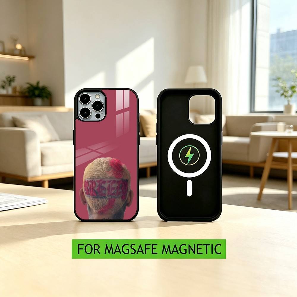 Singer C-Chris Brown R&B Phone Case For iPhone17,16,15,14,13,12,11 Plus,Pro Magnetic with Magsafe Wireless Charging