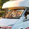 1Pcs Golden Retriever Playtime Car Windshield Sunshade UV Rays Heat Blocker Keeps Vehicle Cool Unique Design Fit Sedans SUVs RVs