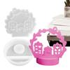 Candle Holder Mold Tea Light Candle Holder Mold Candlestick Holder Resin Mold Wreath House Tealight Holder Mould Decorative
