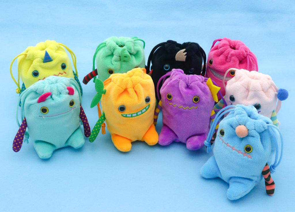 Shinada Plush Toy Mokeke Chimoke Drawstring Bag Tino