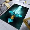 Pixelated Sword Print Carpet for Bedroom Living Room Modern Home Decor Area Rug Soft Floor Mat Unique Gift Idea