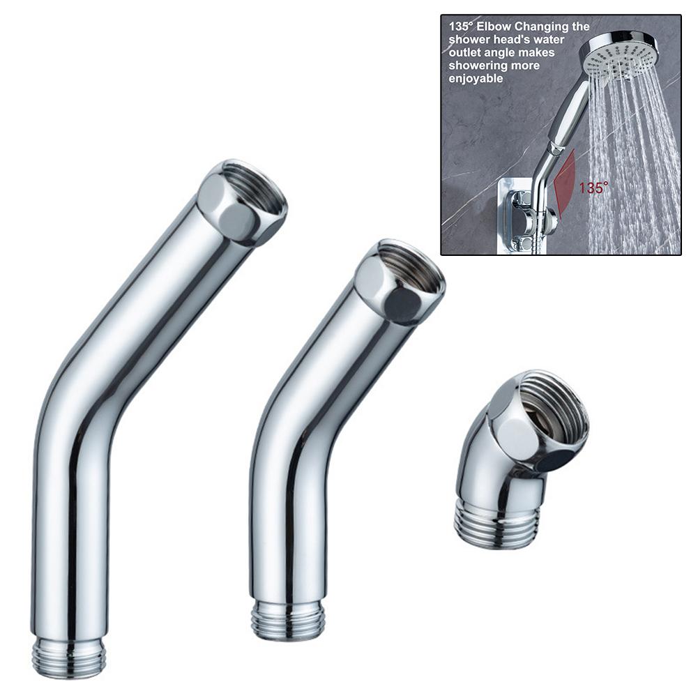 Compatible Shower Head Adapter For Home Bathroom Accessory Chrome Chrome Shower Connector Flexible Bathing Options
