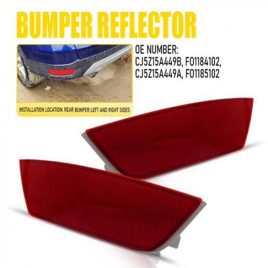 Rear Left Reflector Right Red 2013- Bumper For Escape Ford SE S Titanium SEL